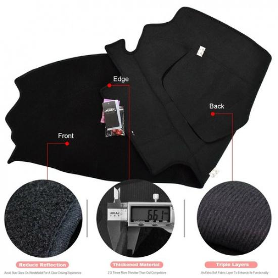 Instrumentbrädesmatta för Chevrolet Cavalier 1995 - 2005 Dashmat Instrumentbrädesskydd Svart