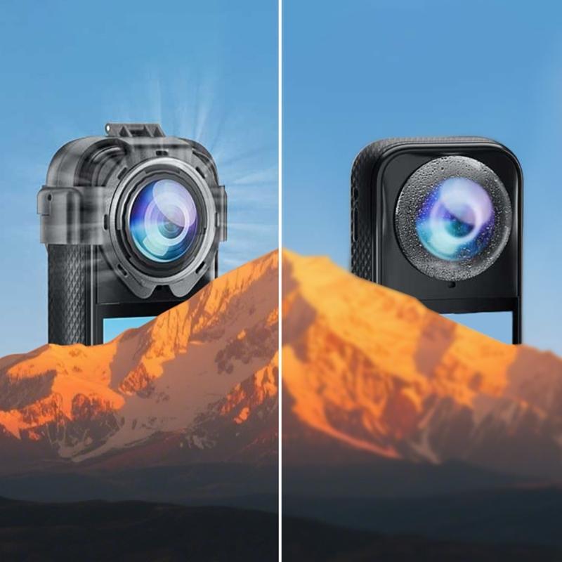 AntiFog Ventilated Lens Protectors for X5 Camera Tempereds Glass Cover With Secure Snap On