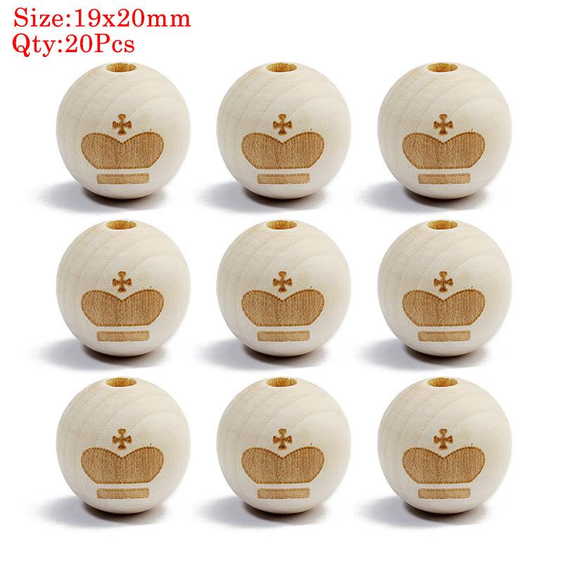 Natural Round Wood Beads Oval Loose Spacer Rosary Bead Large Hole Jewelry Bracelets Diy Unsex Charm Wholesale Supplies