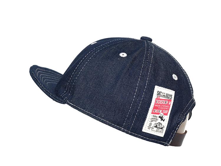 Unisex Denim Applique Baseball Cap - Korean & Japanese Style Soft Top Duckbill Hat Trend