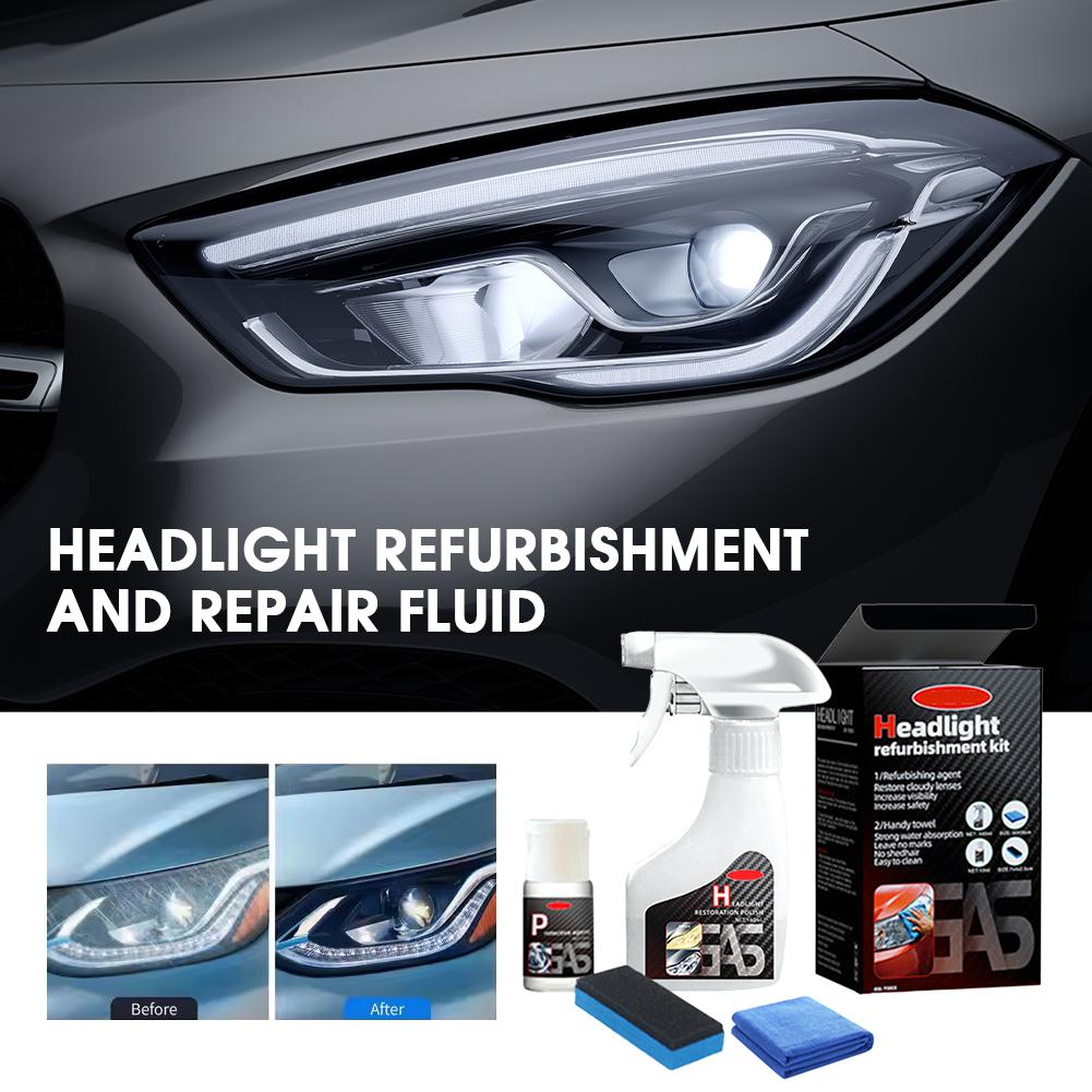 Car Headlight Scratch Repair Fluid Car Lamp Crystal Plating Solution Renovation Atomization Cleaning Agent Polishing Kit
