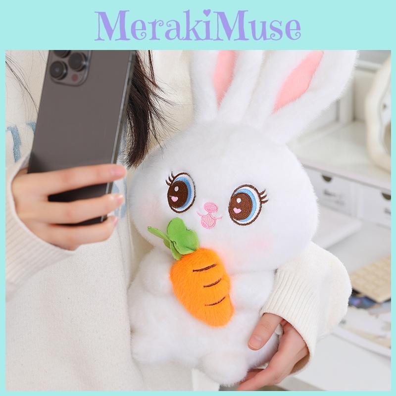 Plush Moon Rabbit Toy Carrot Cute Cartoon Girl Holiday Doll Valentine Day Gift