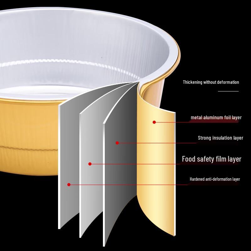 Golden Aluminum Pudding & Sushi Cups