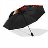 1PC Butterfly Floral Pattern Automatic Open/close Umbrella with 8-Rib Structure for Women/Men, All-Season Use - Travel Essential, Stylish Accessory, H