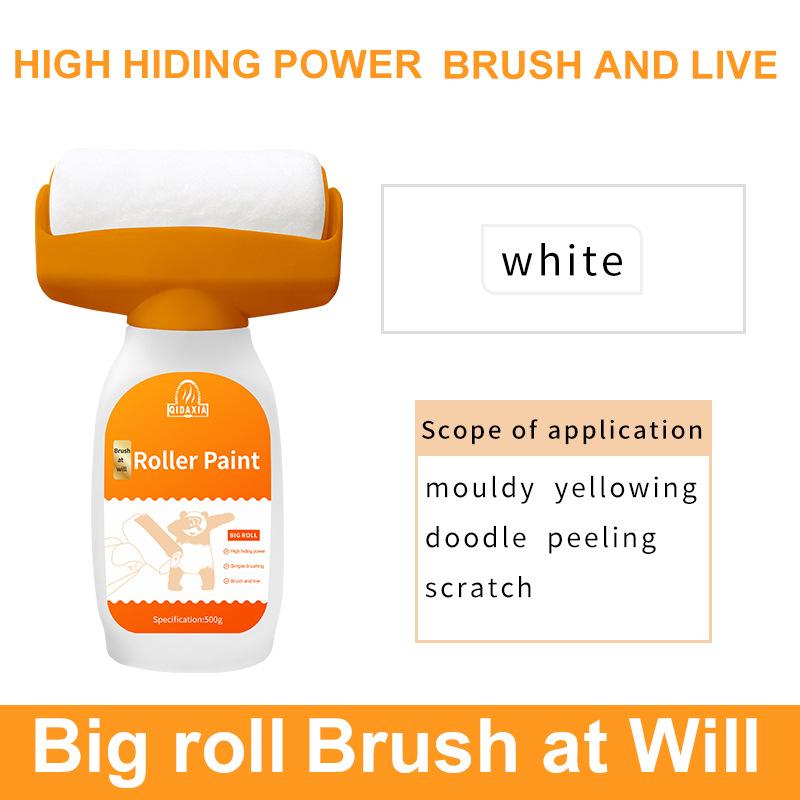 Orange Wall Large Roller Brush Repair Paint Water-Based Odorless Latex Liquid Coating Graffiti Covering