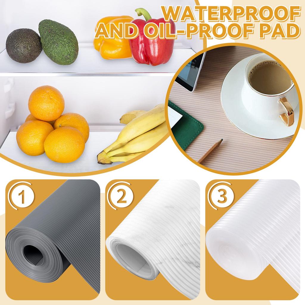 11.8*118inch Podložka odolná proti oleji EVA Vložka do police, Vložky do zásuvek pro kuchyňskou skříňku, Nelepicí Nevoděodolná Lednice Spíž Komoda