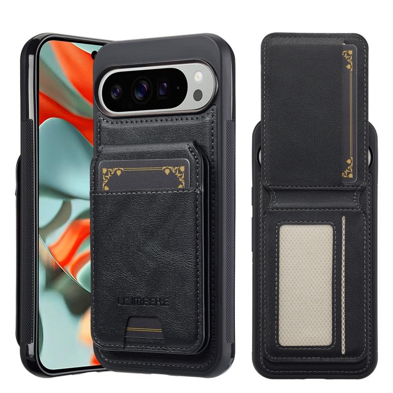 Magnetic Wireless Charging Leather Wallet Phone Case For Google Pixel 10 Pro XL 9 9A 8 8A 7 7A Pixel9 Pixel8 Pixel7 Flip Cover