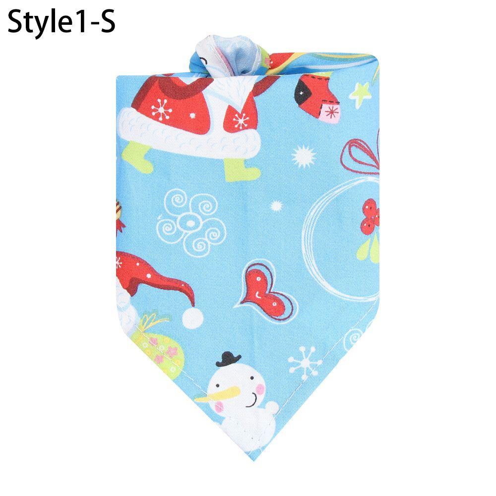 Cute Triangle Scarf Neckerchief Pet Collars Dog Scarf Cat Neck Scarf Pet Bandanas Christmas Style