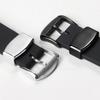 18mm 20mm Edelstahl Faltschließe für Seiko Uhrenarmbänder Silberne Schließe Doppeldruckknopfschließen Uhrenzubehör