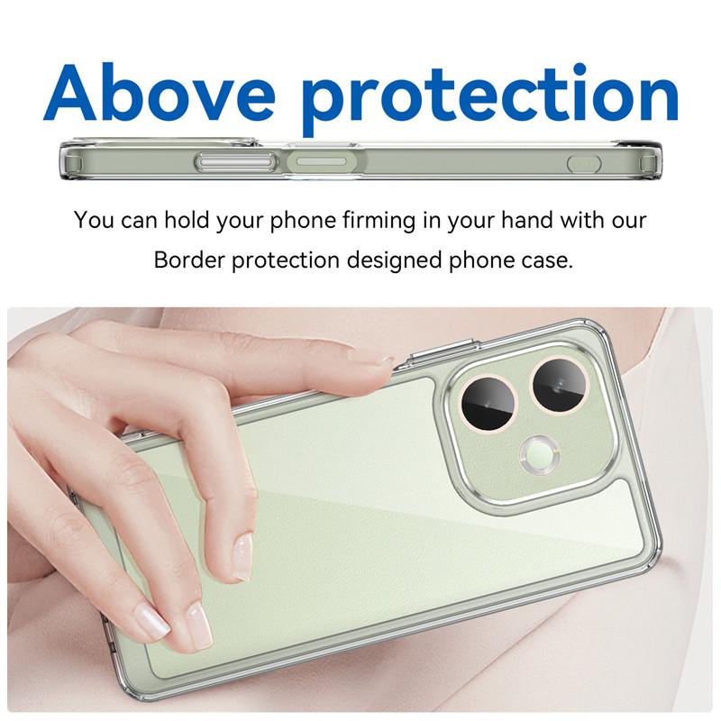 For oppo A5 Pro 5G Pro Global Case oppo A5 Pro 5G Pro Global Cover Bumper Shockproof Clear PC + Silicone Protective Phone Cover