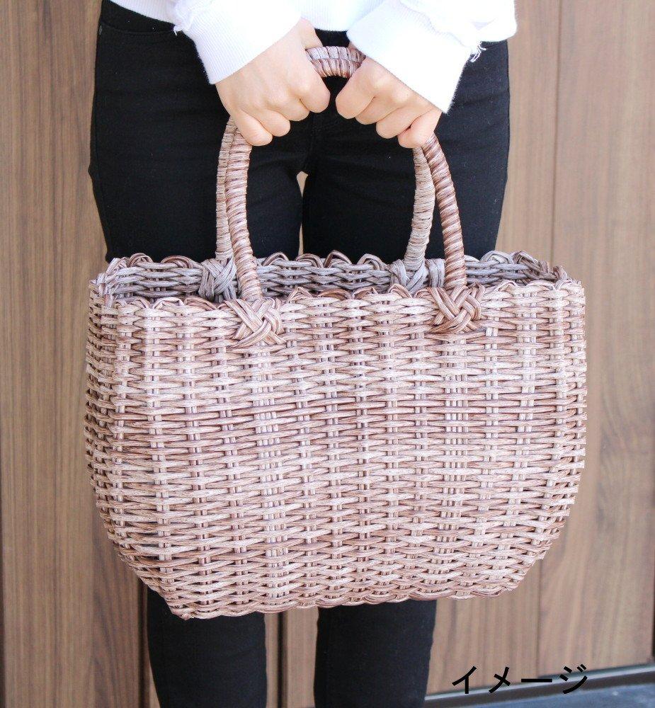 Murataya Basket Bag, PP Marble, Dark Brown, 9307