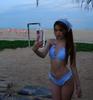 Korean Retro Grid Girl Bikini Three-Piece Split Swimsuit Set with Triangle Soft Cup