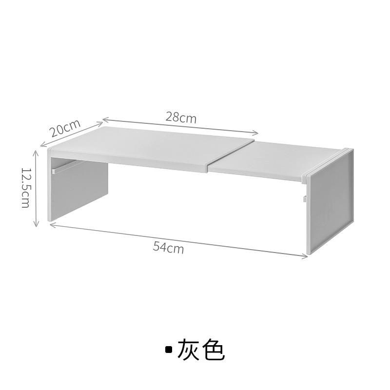 

1/2pcs Stretchable Cabinet Shelf Kitchen Cupboard Separated Storage Rack Countertop Organizer Spice Organizer Shelf Save Space