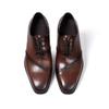 Fashion Italian Style Genuine Leather Men's Oxfords Handmade Wedding Party Dress Shoes Lace-Up Business Office Formal Footwear