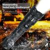 High Strong Power LED Flashlight Bright Tactical Torch with Display Light USB Charging Camping Fishing Emergency Zoom Lantern