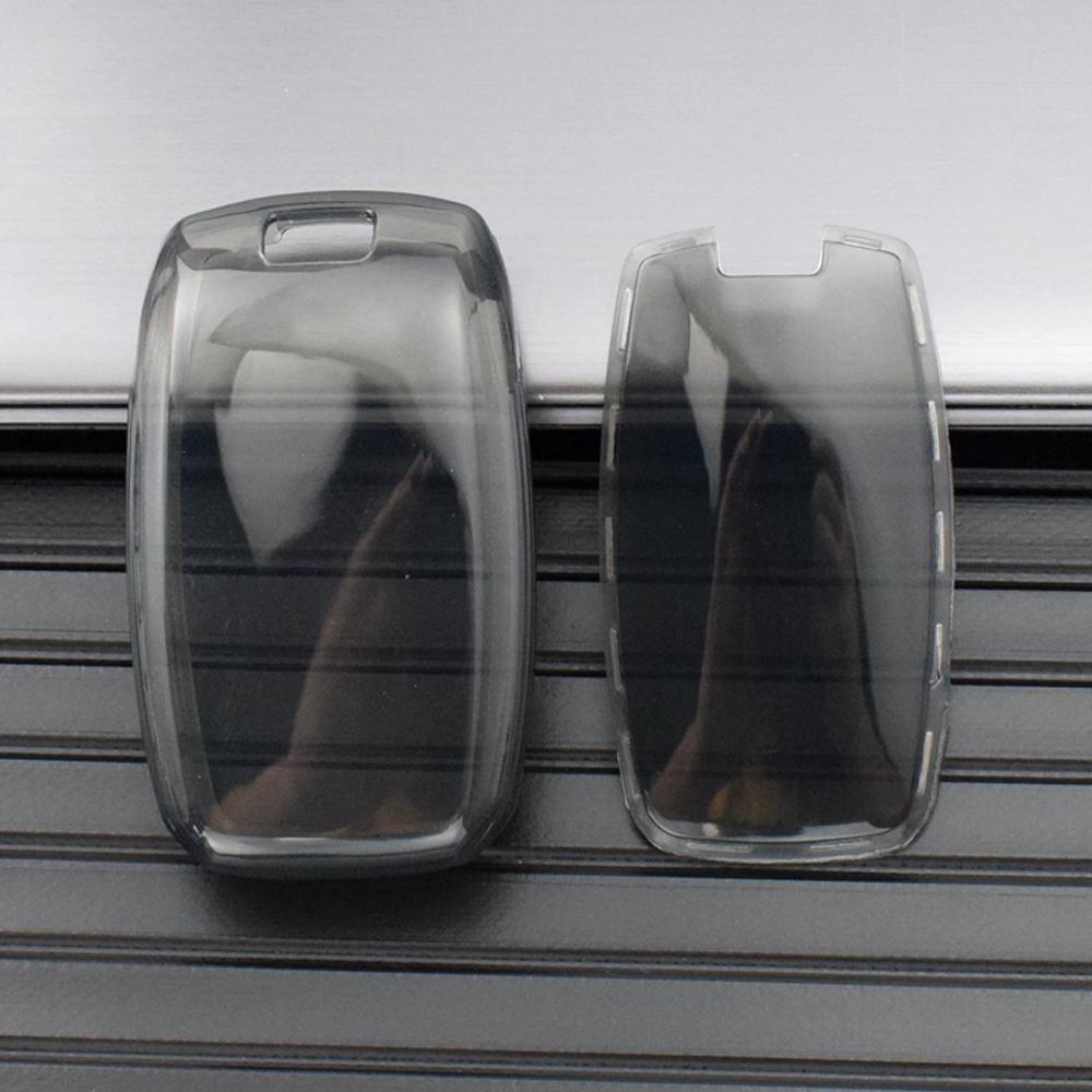 

Прозрачный чехол для ключей от машины для Kia K2 KX Rio Sorento K4 Cerato Forte Picanto Stonic Carnival Niro Morning Picanto Elantra Verna Sportage чёрный