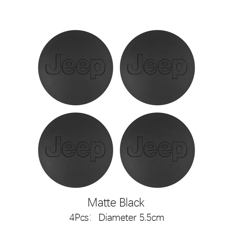 

Cup Holders For Jeep Renegade Compass Grand Cherokee Wrangler jk Gladiator Car Wheel Hub Center Cover 4pcs ABS Electroplating Ac