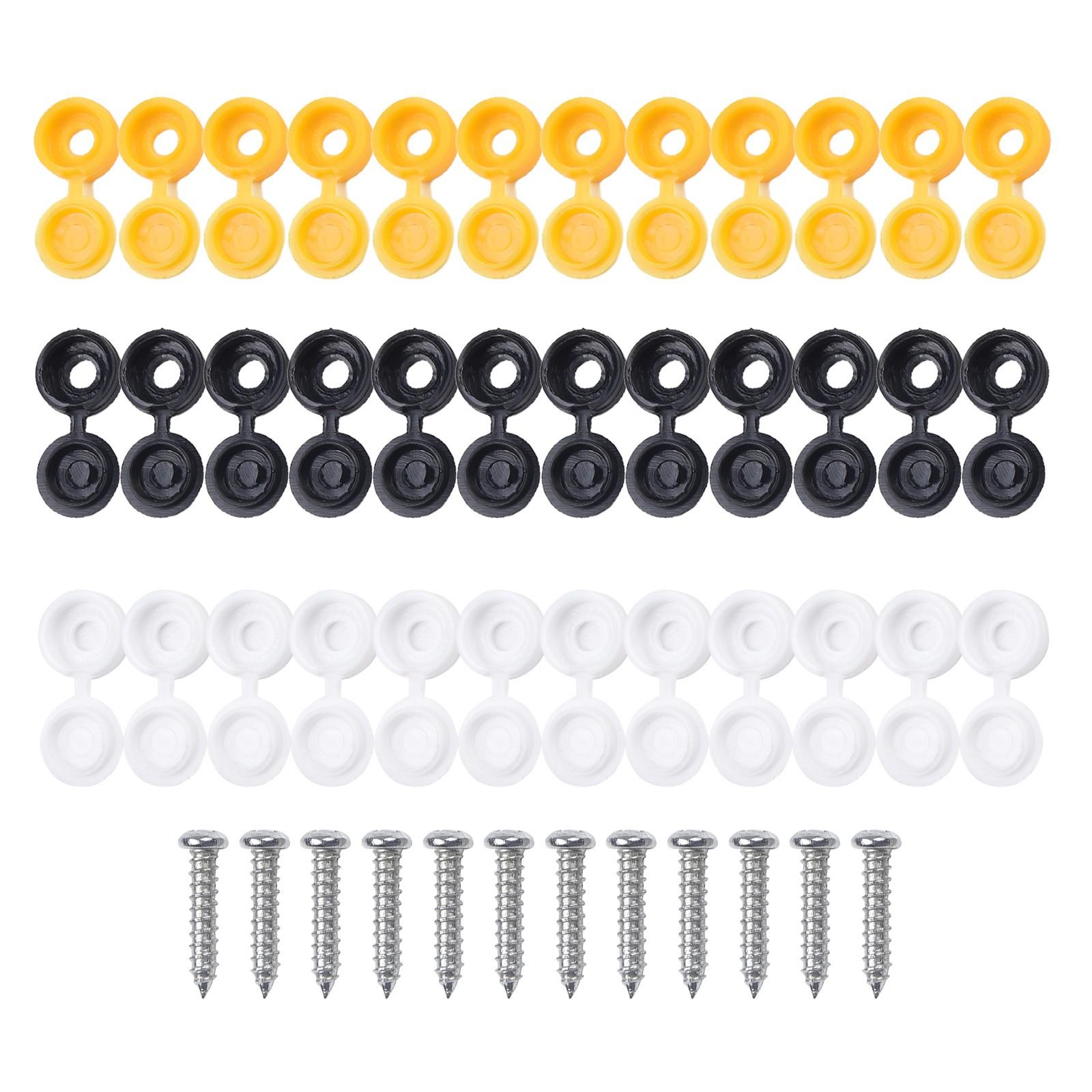 

Болты и крышки для номерного знака Черные Декоративные