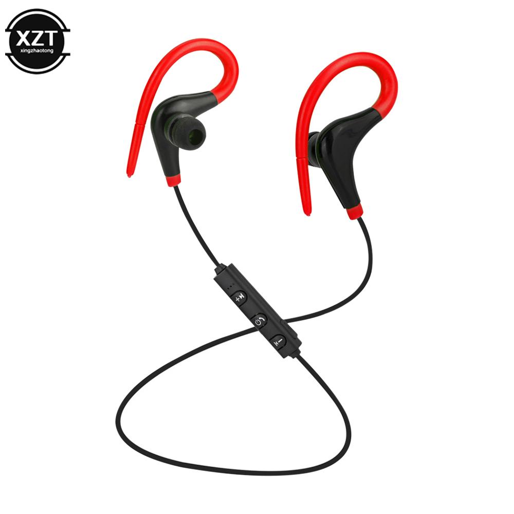 

Sports Neckband Wireless Earphone Bluetooth Headset Running Stereo Music earphones Universal Ear-Hanging Ear-Hooks Headphones красный