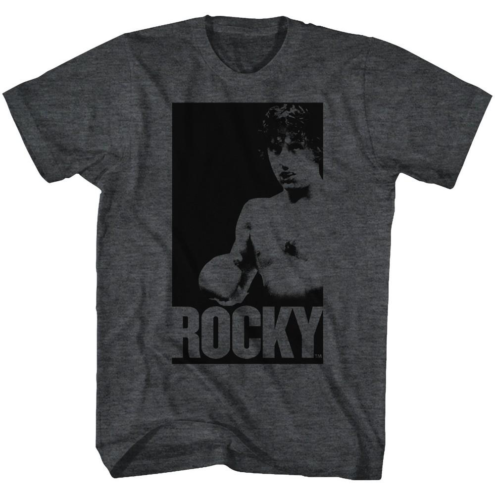 

Rocky Balboa T-Shirt Licensed New Mens In A Box Black Heather in Sizes SM5XL Unisex T-Shirt S