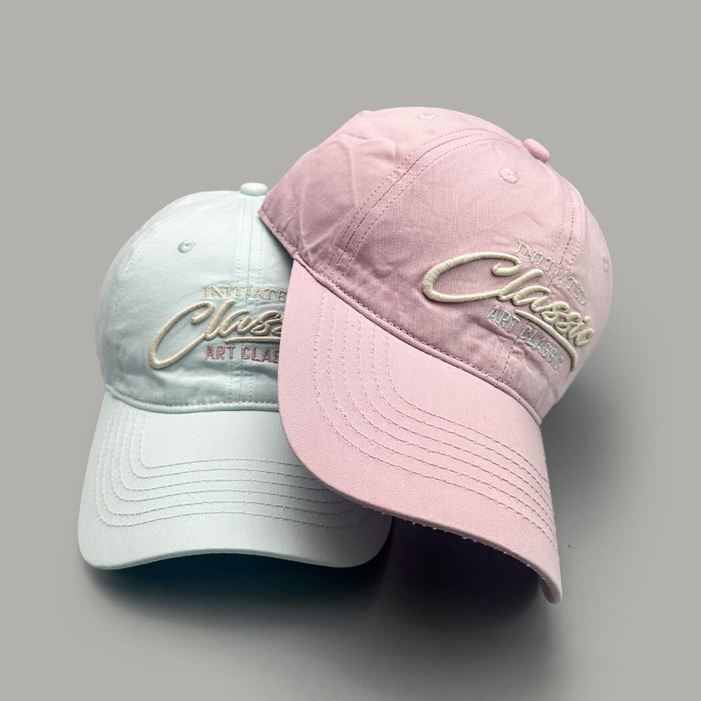 American Retro Embroidery Three-Dimensional Letter Baseball Cap Men'S And Women'S Sunshade Soft Top Casual Cap