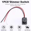 Avrpqiwy Universal 12/24V Low Voltage PMM LED Dimmer Switch with Metal Knob, LED RV Light, Indoor Ceiling Light, Vehicle Truck