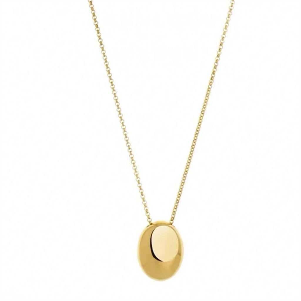 Stainless Steel Waterdrop Geometric Long-style Luxury Niche Sweater Chain Necklace