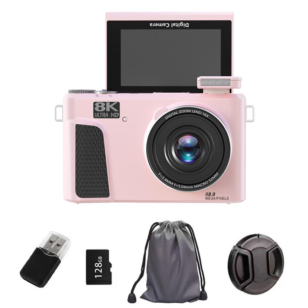 WD300 8K Mirrorless Digital Camera with High Pixels, Flip Screen & WiFi for Mobile Uploads - Perfect for Students and Party Scenes