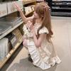(Lower Neri) Xia Jumei Sweet Spice Girl Feifei Sleeve Suspender Dress Fairy Dress Fluffy Dress Small Man