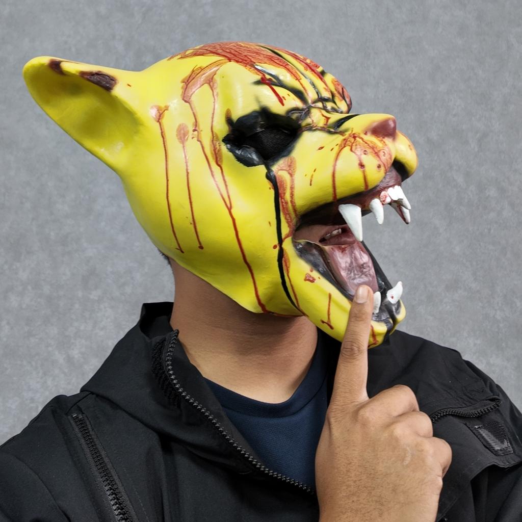 Hotline Cosplay Miami Tigre Tony Maschera Design Traspirante Confortevole per Adulti e Bambini Accessorio Costume Essenziale per la Festa di Halloween