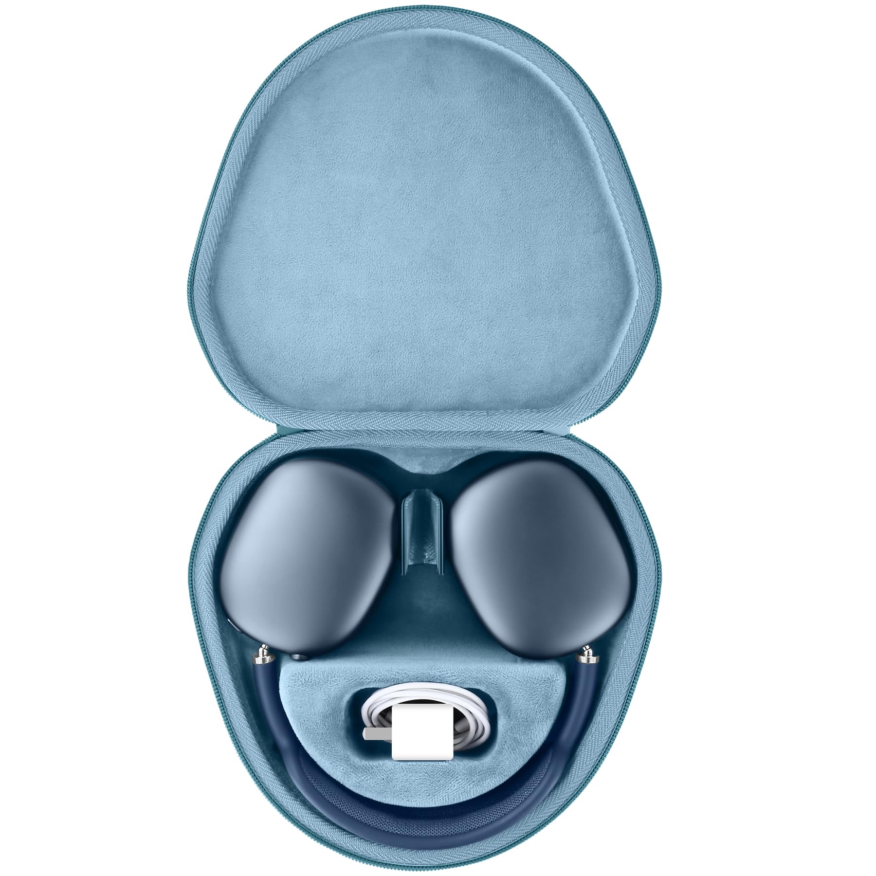 co2CREA Футляр для хранения Apple AirPods Max, Небесно-голубой (Только случай)