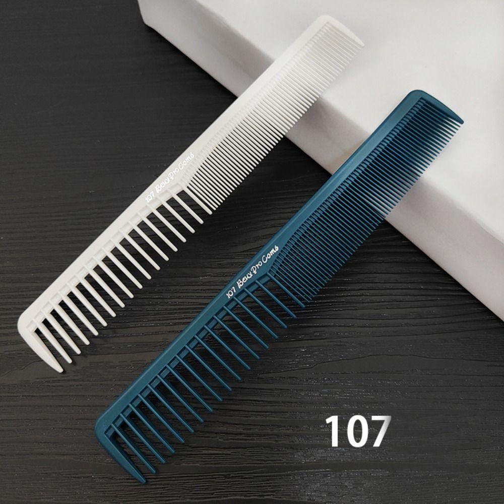 White Straight Hair Brushes Plastic Hair Cutting Comb Pro Hairdressing Combs  Barber
