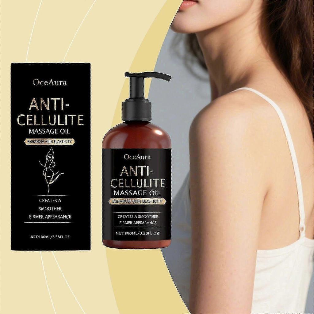 3X Anti Cellulite Massage Oil, Legs and Firming Body Oil, Moisturizes and Softens Skin, Skin Tightening Oil, Wrinkles Smoother, 100ML