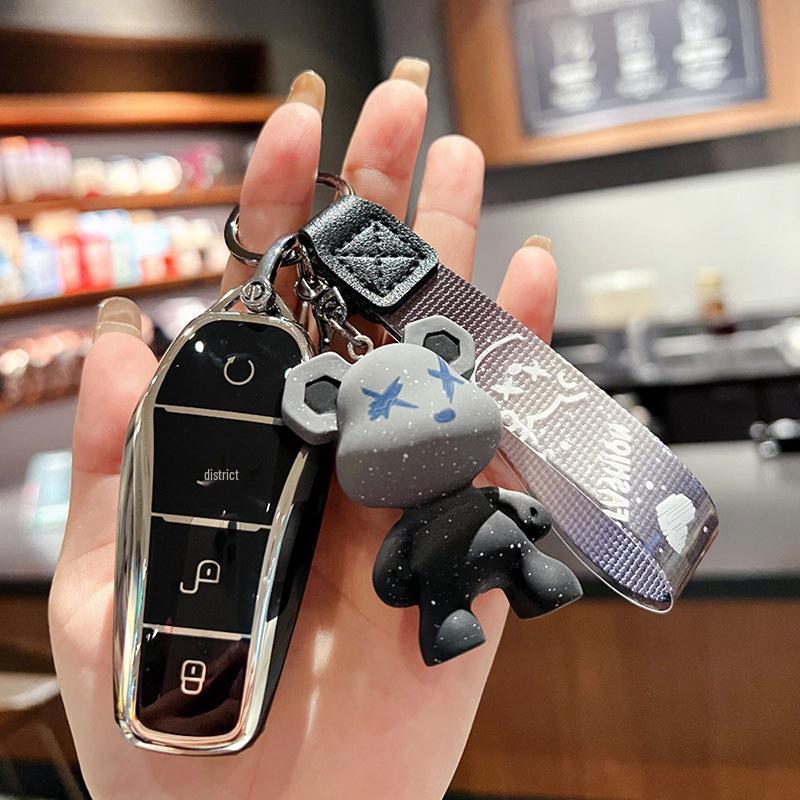 BYD Key Cover - Compatible with Dolphin, Han, Song, Qin, Yuan Plus DMI, Song Pro Max, Speed, Sharp, Han EV, Destroyer 05.