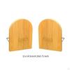 Bookends Book Ends for Shelves Bamboo Stoppers Holder Office Library Study Playroom
