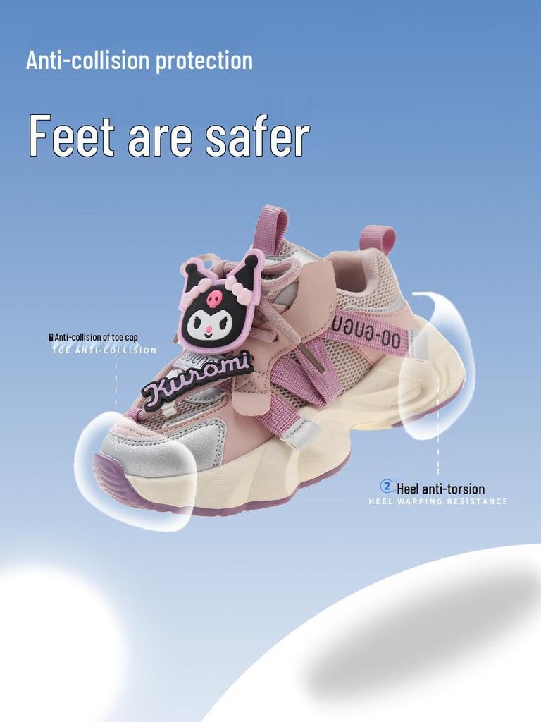 My Melody & Kuromi Księżniczkowe Sneakersy - Dziewczęce Urocze Buty Taty na Wiosnę/Jesień 2025