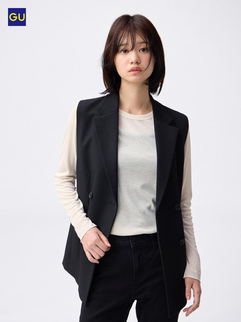 Uniqlo Gu SofT Sheer Crew Neck T shirT  Long Sleeve 