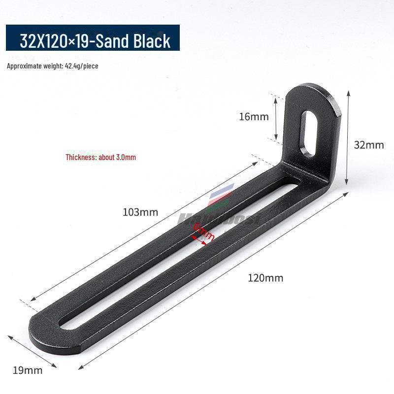 Stainless Steel Adjustable L-Shaped 90° Angle Bracket Connector