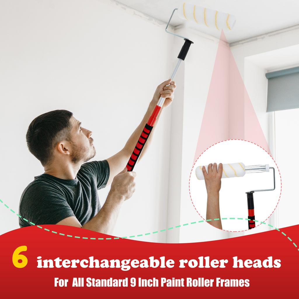 Paint Roller Sleeve Paint Roller Brush Home Decor Latex Paint Roller Brush Wall Tools Wall Paint Brushes House Painting Supplies