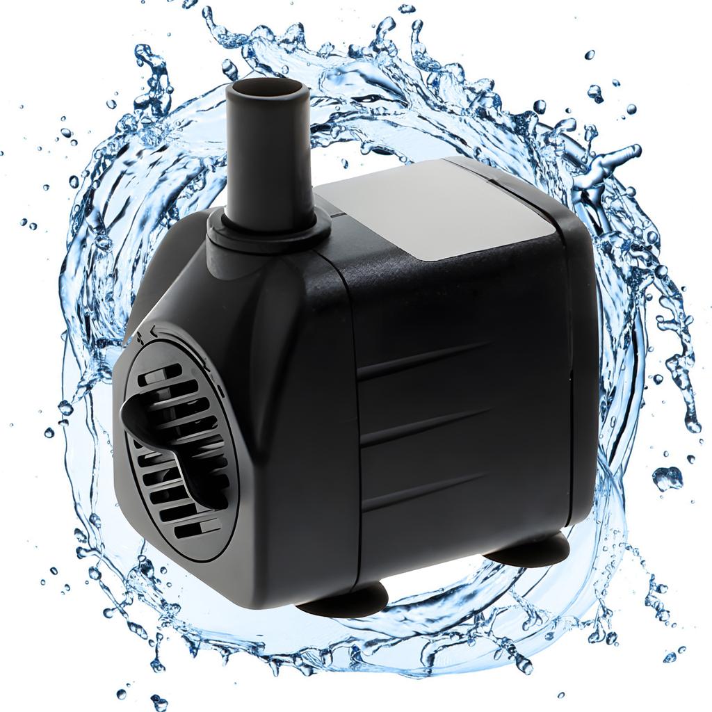 Mini Submersible Water Pump Flow Adjustable Electric Max 600L/H Flow 3.9ft Lift Portable Mini Pump