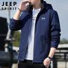 JEEP SPIRIT Herren Lockerer Kapuzen-Freizeitjacke