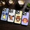 Cute Cartoon Animal Lifting Iron Phone Case For iPhone 17,16,15,14,13,12,11 Plus,Pro Max,XS,Colored Silver Phone Case