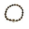 Elegant Zircon and Tiger Eye Beaded Bracelet: Malachite Fashion Jewelry for Women