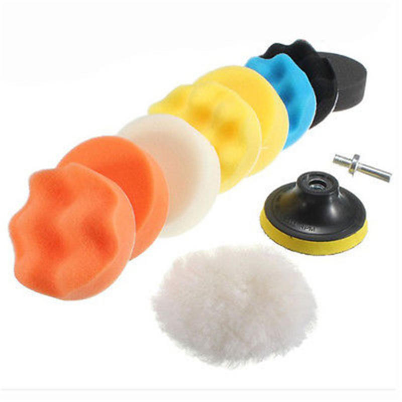 Waffle Buffer Compound Waxing Polishing Grinding Disc Pads Wheels  Stone Wet/Dry Car Polisher