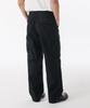 Musinsa Standard Back Satin Parachute Cargo Pants [Black]