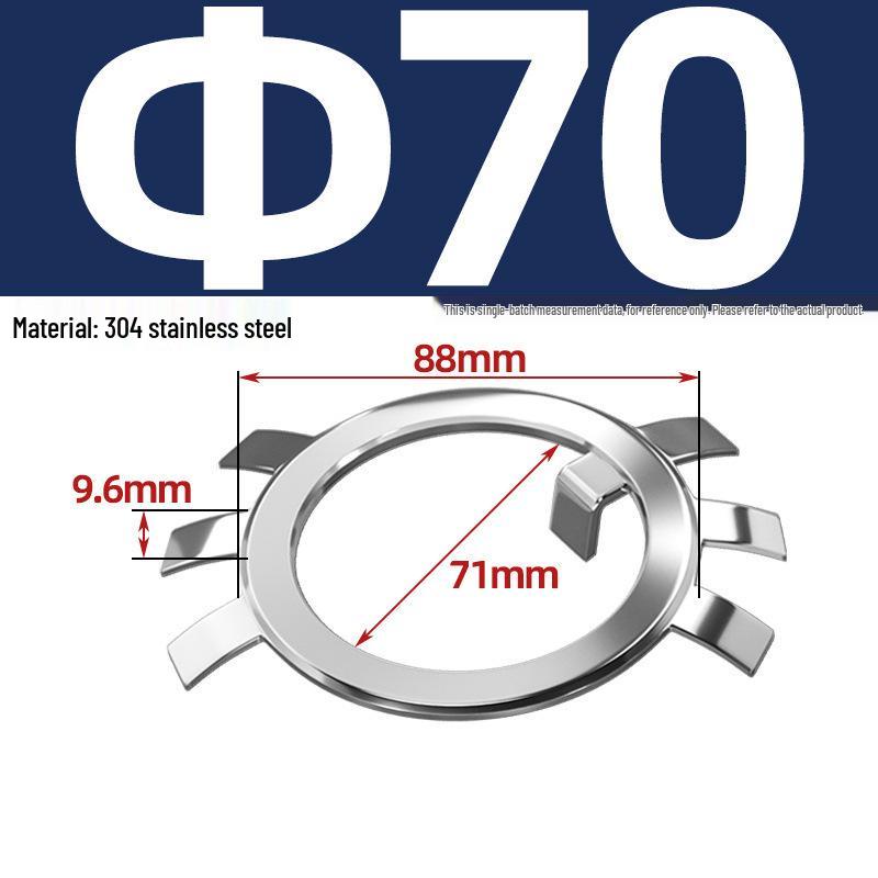 65MN Manganese 304 Stainless Steel Six-Claw Anti-Loosening Lock Nut Washer