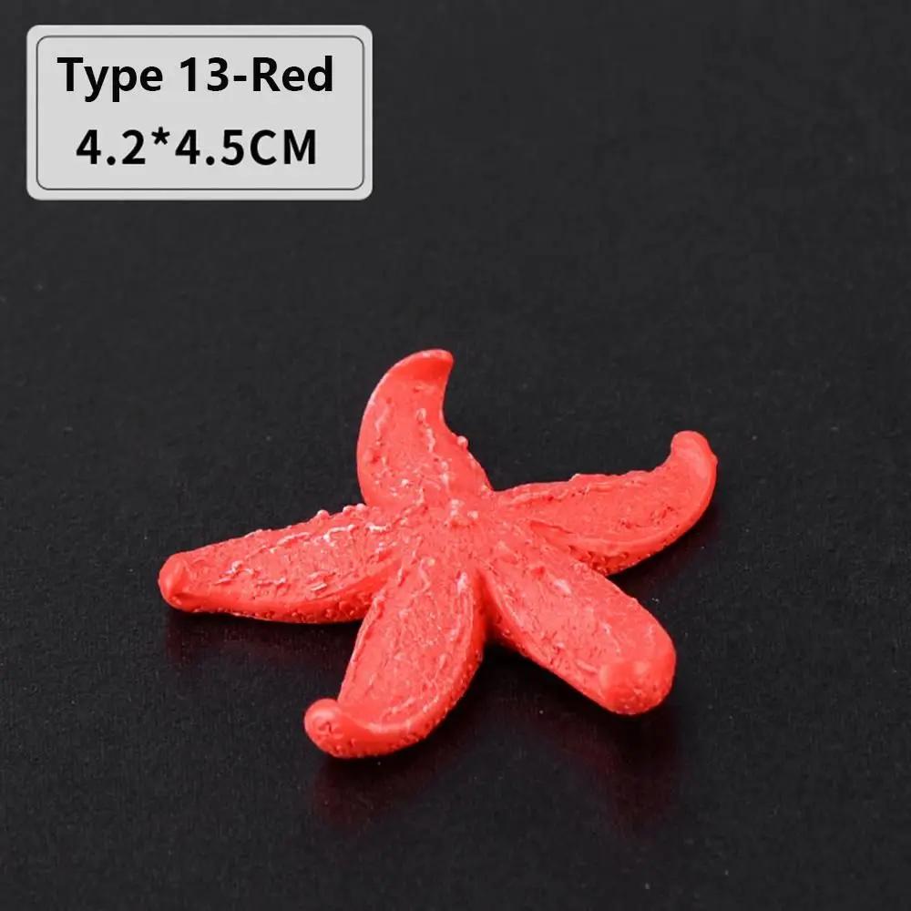 Aquarium Artificial Coral Landscape Ornaments Garden Fish Tank Decor Resin Reef Rock Making Simulation Starfish DIY Background