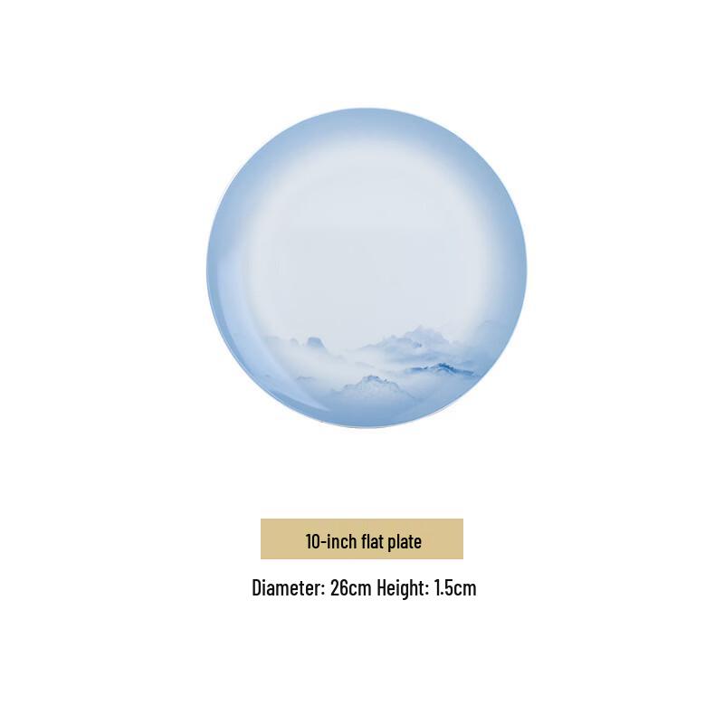 Jingdezhen Scenic Ceramic Moonlight Plate