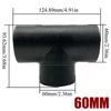 42/60/75/90mm Air Vent Y T Flat Piece Ducting Pipe Outlet Exhaust Joiner Splitter For Webasto Eberspaecher Diesel Parking Heater