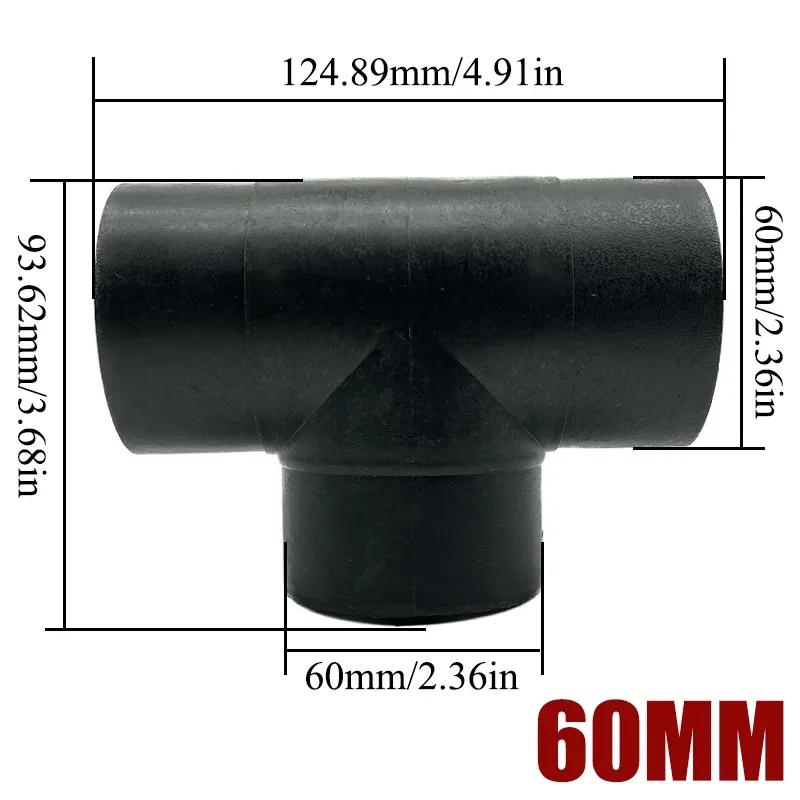 42/60/75/90mm Air Vent Y T Flat Piece Ducting Pipe Outlet Exhaust Joiner Splitter For Webasto Eberspaecher Diesel Parking Heater